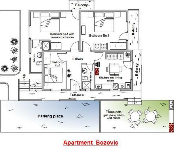Apartment Bozovic Orebić Kamer foto